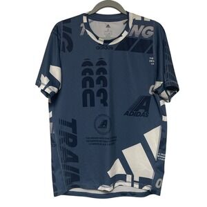 Adidas Climalite Freelift Daily Blue Training Shirt Mens Small